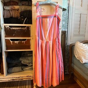 Free People Multicolor Striped Midi Dress